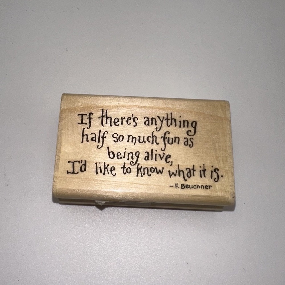 Holly Pond Hill Susan Wheeler Anything Half So Much Fun E13194 Wood Rubber Stamp
